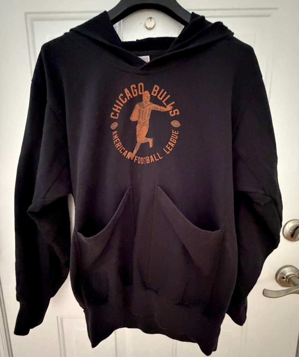 Vintage Ebbets Field Flannels Chicago Bulls 1926 AFL Football Hoodie Men’s Rare